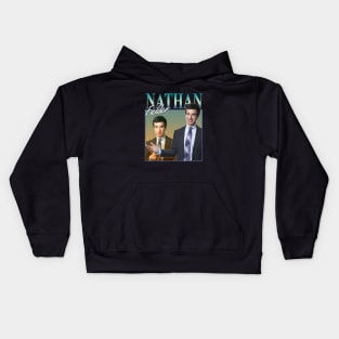 Nathan Fielder Vintage Retro Kids Hoodie